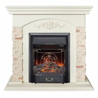 Каминокомплект RealFlame Neapolis WT с очагом Majestic Lux Black S