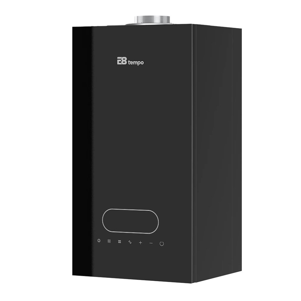 Настенный газовый котел E8 tempo GMC24V (черная стеклянная панель)