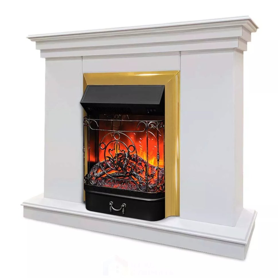 Каминокомплект Хорошие Камины Марс с очагом RealFlame Majestic Lux BR S белый