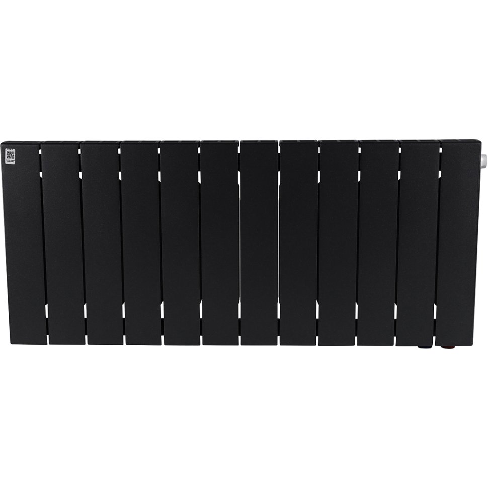 Биметаллический радиатор отопления Rifar Supremo Ventil SVR 350 12 секций нижнее правое подключение антрацит