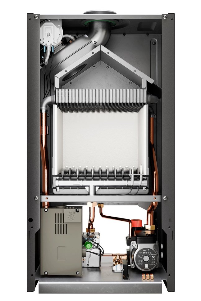 Настенный газовый котел E8 tempo GMA24V (черная металлическая панель)