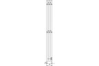 Электрический полотенцесушитель Primoclima Sol Q E Graphite 120*12 3