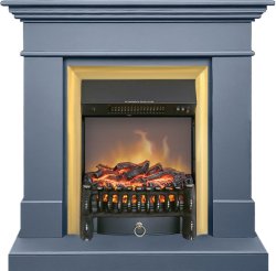 Каминокомплект Royal Flame California STD CRM (Разборный) с очагом Fobos FX M Brass санд антрацит
