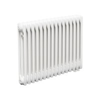 Стальной трубчатый радиатор Теплофорт ТР3057 ТВ 16 секций нижнее подключение 1/2 белый глянец