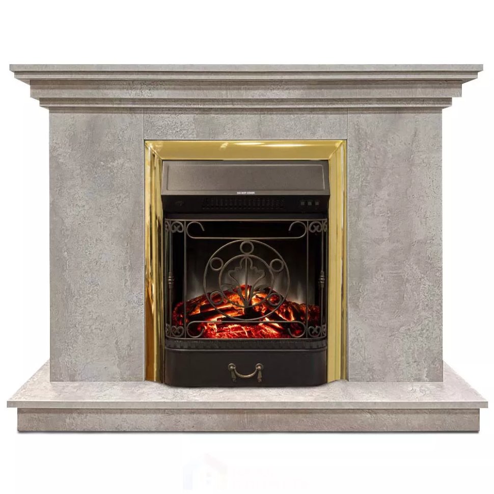 Каминокомплект Хорошие Камины Марс с очагом RealFlame Majestic Lux BR S цемент