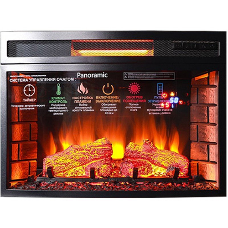Каминокомплект Interflame Рим с очагом Panoramic 25 LED FX QZ белый