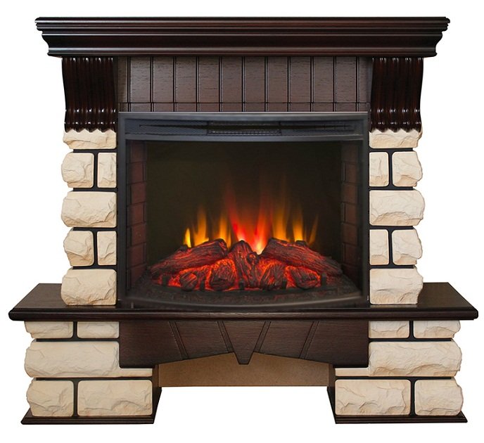 Каминокомплект RealFlame Kavkaz 24 с очагом Evrika 25,5 LED