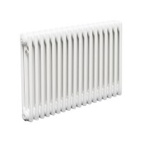 Стальной трубчатый радиатор Теплофорт ТР3057 18 секций боковое подключение 3/4 белый глянец