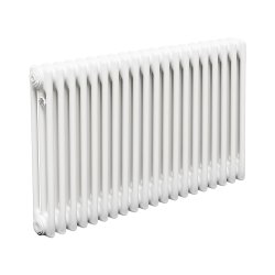 Стальной трубчатый радиатор Теплофорт ТР3057 20 секций боковое подключение 3/4 белый глянец