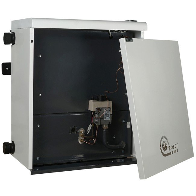 Парапетный газовый котел Гефест КС ГВ-12.5С с трубой