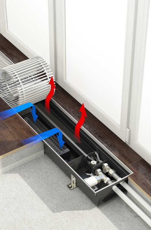 Внутрипольный конвектор Varmann Qtherm HK Mini QHKM 190.90.900 RR U EV1