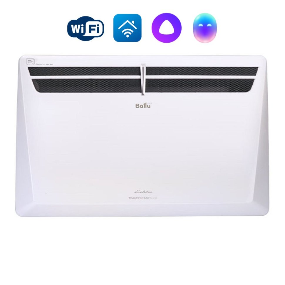 Электрический конвектор Ballu Transformer с блоком управления и шасси BEC/EVU-2000-2.5I (инверторный)