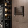 Электрический полотенцесушитель Terminus Горизонт П8 600х600 КС sensor quick touch (черный муар)