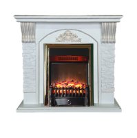 Каминокомплект Interflame Диксон с очагом Fobos FX M Brass