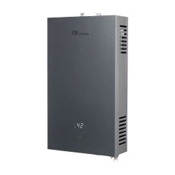 Проточный газовый водонагреватель E8 tempo E8WBY24 (серая стеклянная панель)