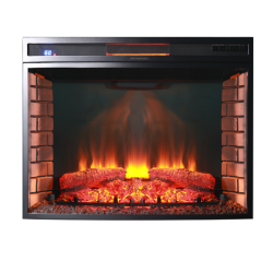 Каминокомплект Interflame Памир сланец коньячный дуб с очагом Panoramic 33 LED FX QZ