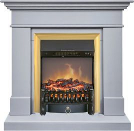 Каминокомплект Royal Flame California STD CRM (Разборный) с очагом Fobos FX M Brass санд смоук