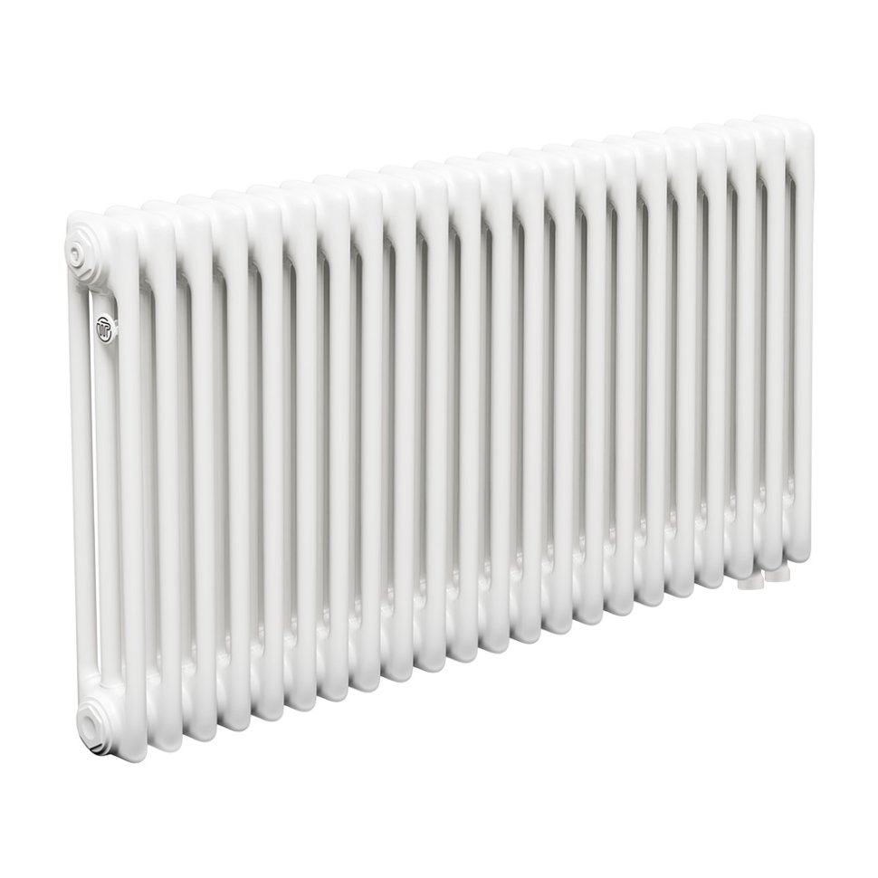 Стальной трубчатый радиатор Теплофорт ТР3057 ТВ 22 секции нижнее подключение 1/2 белый глянец
