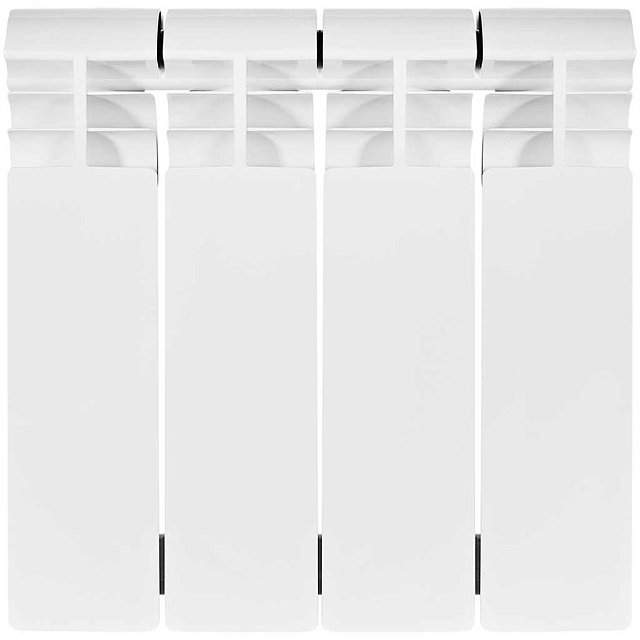 Биметаллический радиатор отопления Stout Vega 200 6 секций боковое подключение белый RAL 9016