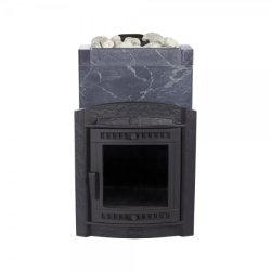 Печь банная PROMetall Атмосфера L в облицовке Талькохлорит+Корзина