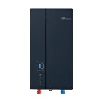 Проточный электрический водонагреватель E8 tempo RW90 синяя стеклянная панель