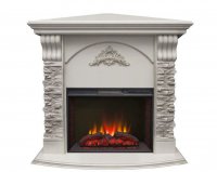Каминокомплект RealFlame Athena Corner GR STD/EUG/25/25'5 WT с очагом Sparta 25,5 LED