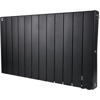 Биметаллический радиатор отопления Rifar Supremo Ventil SVR 500 12 секций нижнее правое подключение антрацит