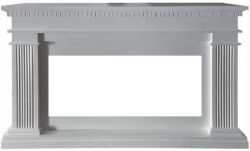 Портал Interflame Грейс белый под очаг Foton 42 LED FX QZ