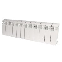 Радиатор алюминиевый Global VOX-R 200 12 секций боковое подключение белый RAL 9010