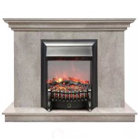 Каминокомплект Хорошие Камины Марс с очагом RealFlame Fobos Lux BL S цемент