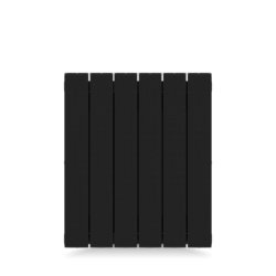 Биметаллический радиатор отопления Rifar Supremo 350 боковое подключение 6 секций антрацит