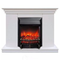 Каминокомплект Хорошие Камины Марс с очагом RealFlame Fobos Lux Black белый