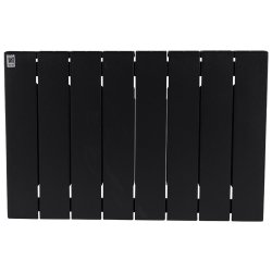 Биметаллический радиатор отопления Rifar Supremo 350 боковое подключение 8 секций антрацит