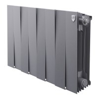 Биметаллический радиатор отопления Royal Thermo PianoForte 300 серебристый 8 секций