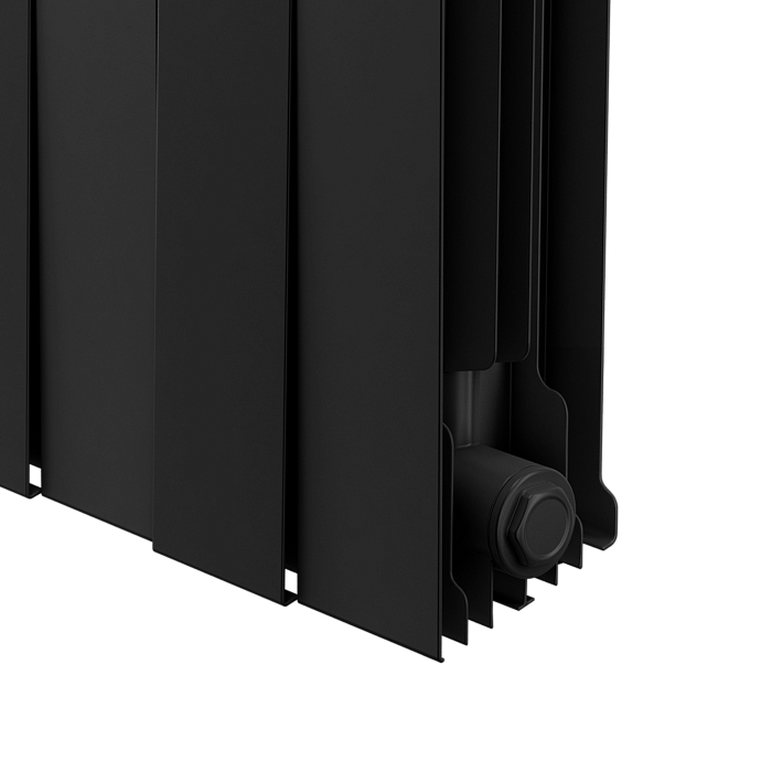 Биметаллический радиатор отопления Royal Thermo PianoForte 500 черный 4 секции