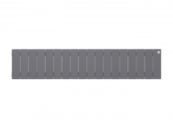 Биметаллический радиатор отопления Royal Thermo PianoForte 200 18 секций Silver Satin