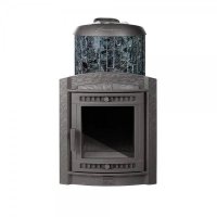 Печь банная PROMetall Атмосфера XL в ламелях Пироксенит наборный рисунок