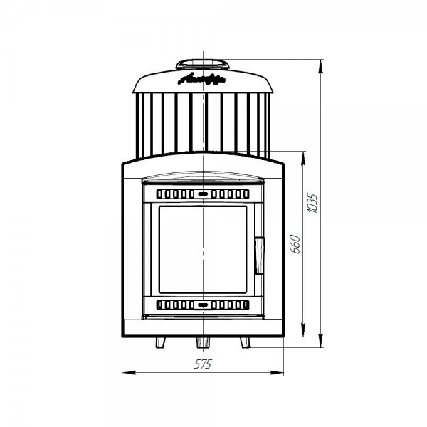 Печь банная PROMetall Атмосфера XL в ламелях Россо Леванто наборный рисунок