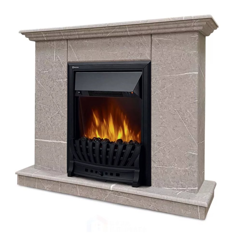 Каминокомплект Хорошие Камины Марс с очагом Electrolux Classic EFP/P-1020LS мрамор