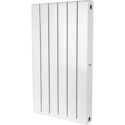 Биметаллический радиатор отопления Rifar Supremo 800 боковое подключение 6 секций белый RAL 9016