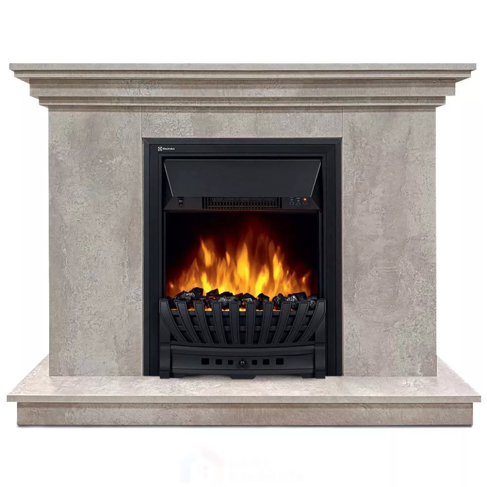Каминокомплект Хорошие Камины Марс с очагом Electrolux Classic EFP/P-1020LS цемент