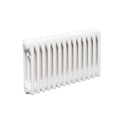 Стальной трубчатый радиатор Теплофорт ТР3037 14 секций боковое подключение 3/4 белый глянец