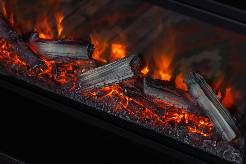 Каминокомплект Royal Flame Line CRM с очагом Vision 42 LOG LED (разборный) санд блэк