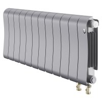 Биметаллический радиатор отопления Royal Thermo Infinity 300 Silver Satin VR80 12 секций