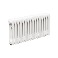 Стальной трубчатый радиатор Теплофорт ТР3037 16 секций боковое подключение 3/4 белый глянец