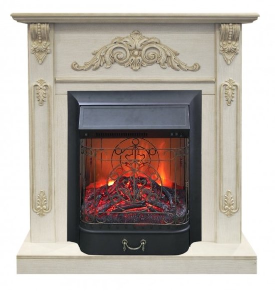 Каминокомплект RealFlame Anita corner STD/EUG WTG с очагом Majestic Lux Black S