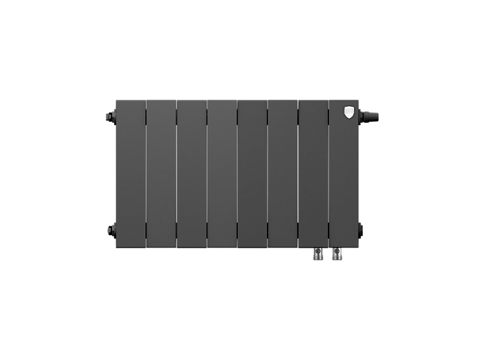 Биметаллический радиатор отопления Royal Thermo PianoForte 300 8 секций Noir Sable VDR
