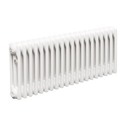Стальной трубчатый радиатор Теплофорт ТР3037 20 секций боковое подключение 3/4 белый глянец