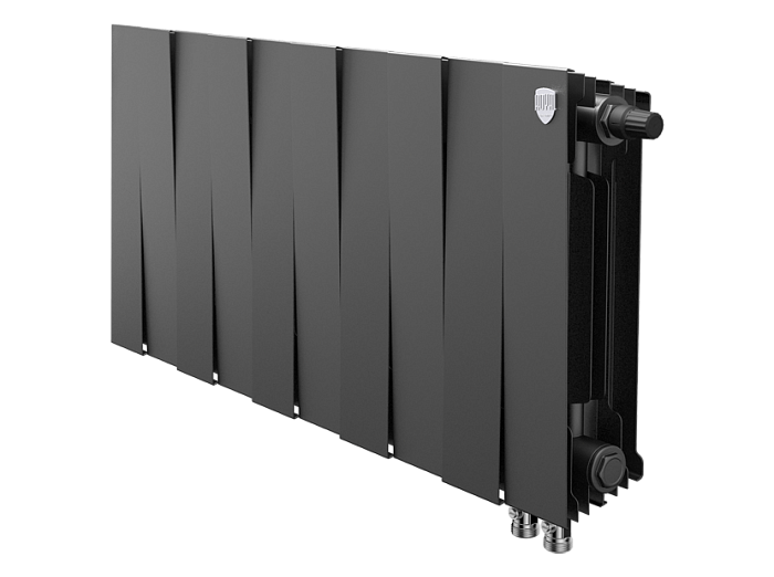 Биметаллический радиатор отопления Royal Thermo PianoForte 300 10 секций Noir Sable VDR