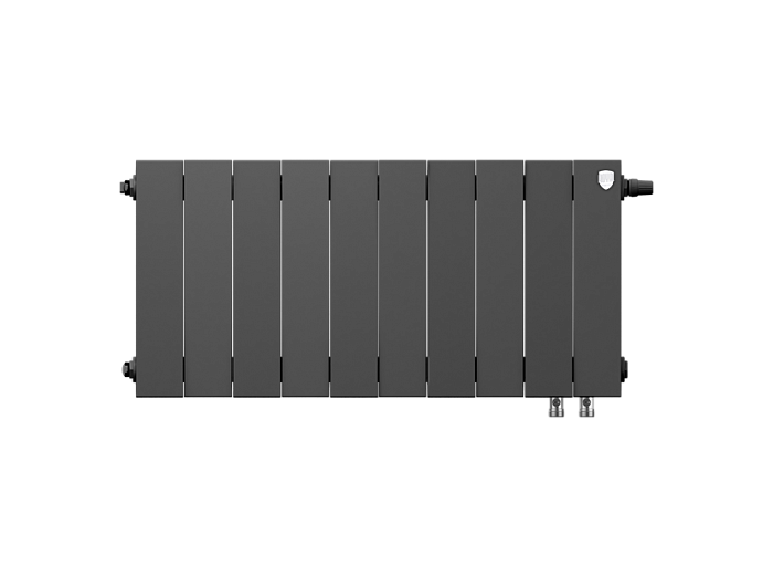 Биметаллический радиатор отопления Royal Thermo PianoForte 300 10 секций Noir Sable VDR